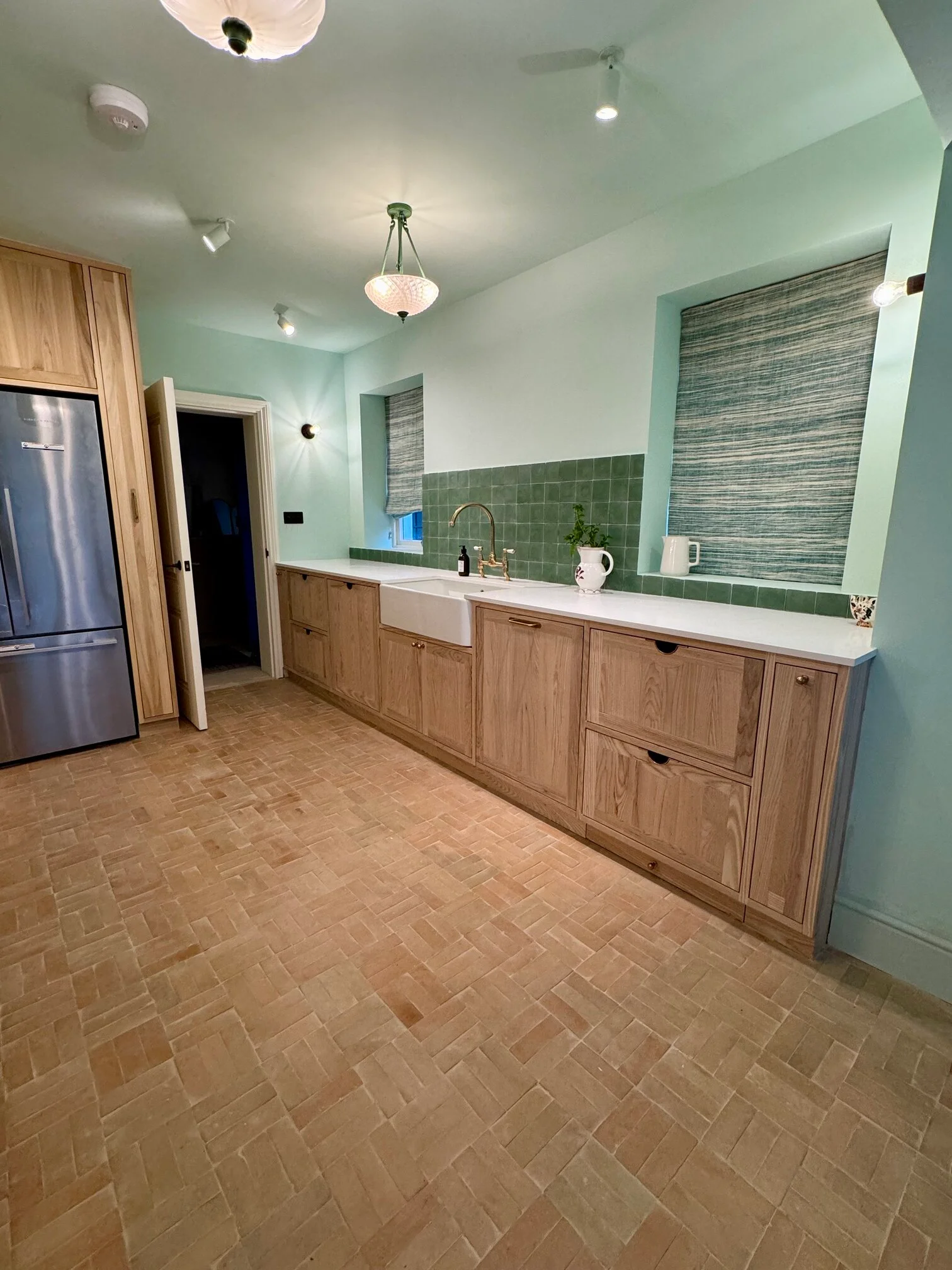 wooden kitchen cabinets near me in green kitchen