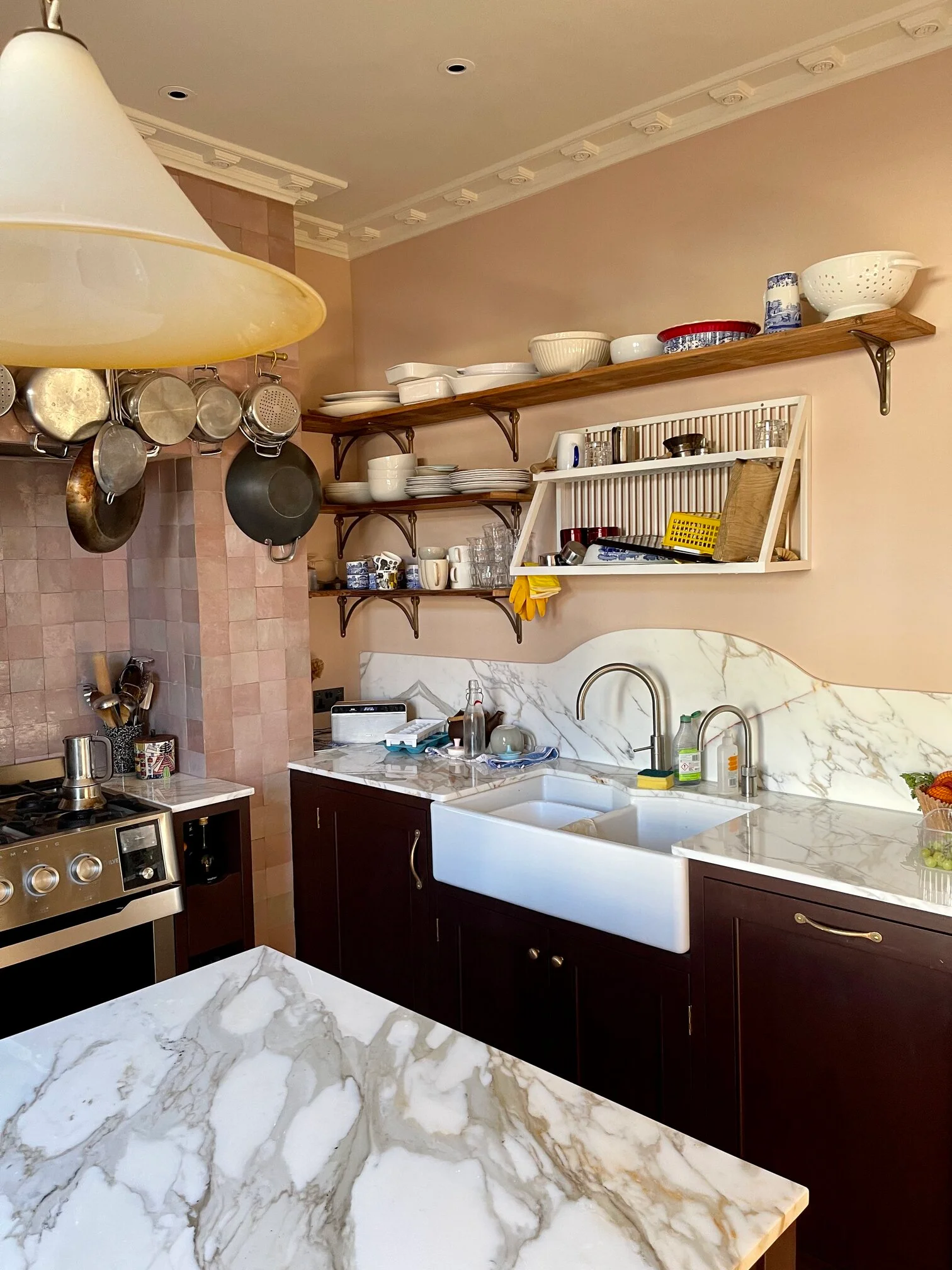 bespoke kitchens near me with marble finish
