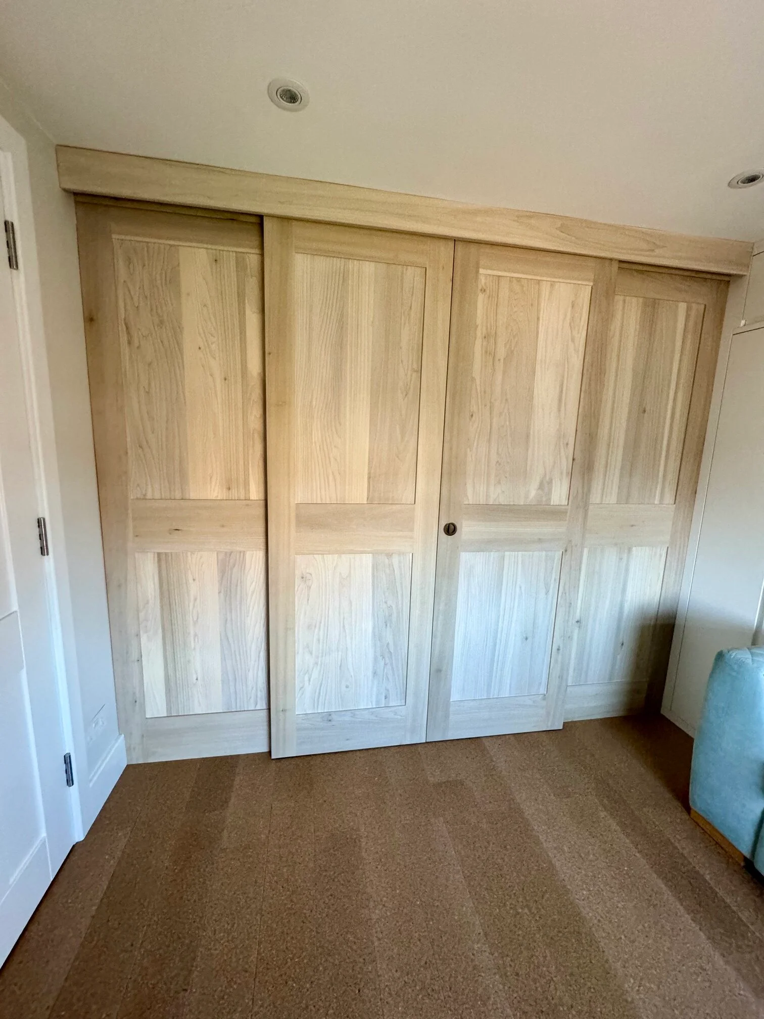 wooden bespoke fitted wardrobes near me
